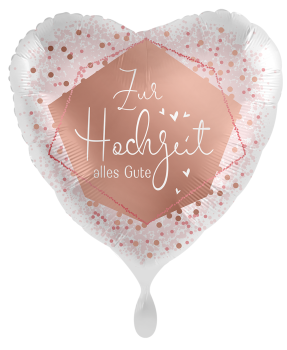 Folienballon - Zur Hochzeit alles Gute! - ø 43cm